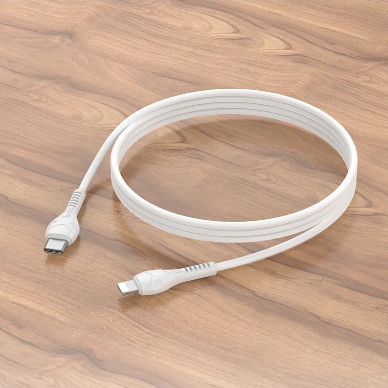 USB-C - Lightning Data- en Oplaadkabel HOCO X37, 27W, 1m, Wit