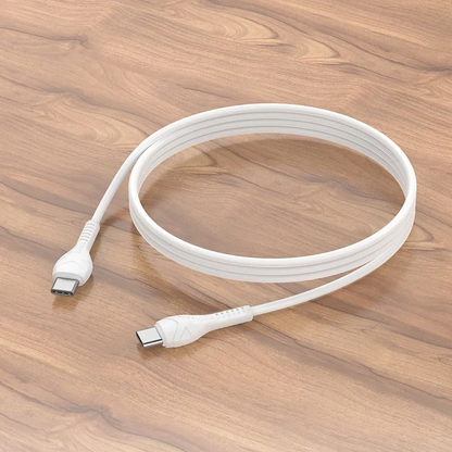 USB-C Data en Oplaadkabel - USB-C HOCO X37, 60W, 1m, Wit