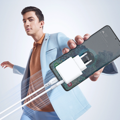 USB-C Data- en Oplaadkabel - USB-C Dudao L25SC, 60W, 1m, Wit