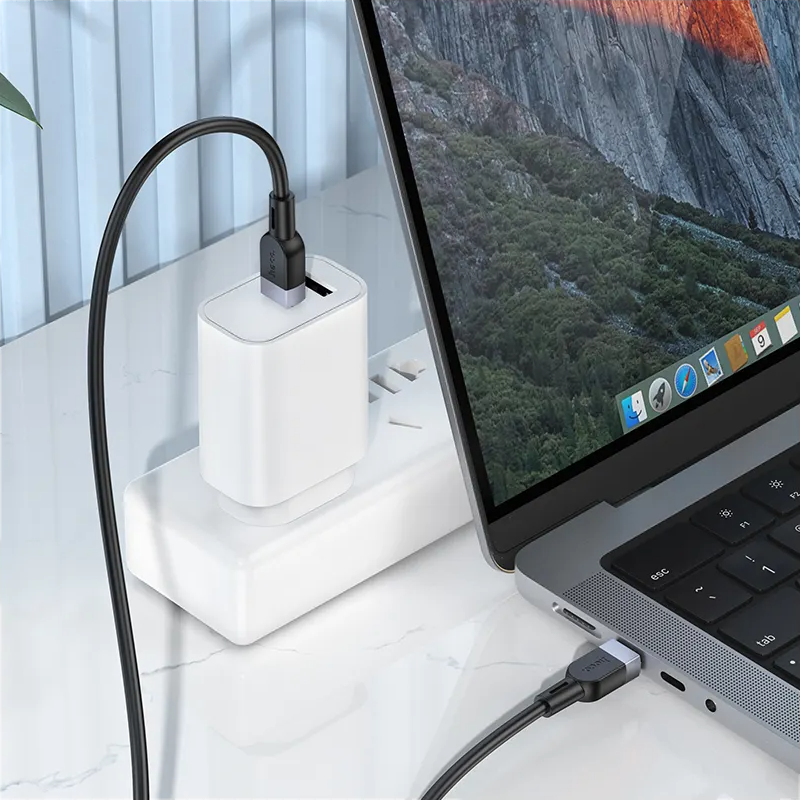 USB-C Data- en Oplaadkabel - USB-C HOCO X109, 60W, 3m, Zwart