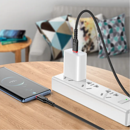 USB-C Data- en Oplaadkabel - USB-C HOCO X59 Victory, 60W, 3m, Zwart