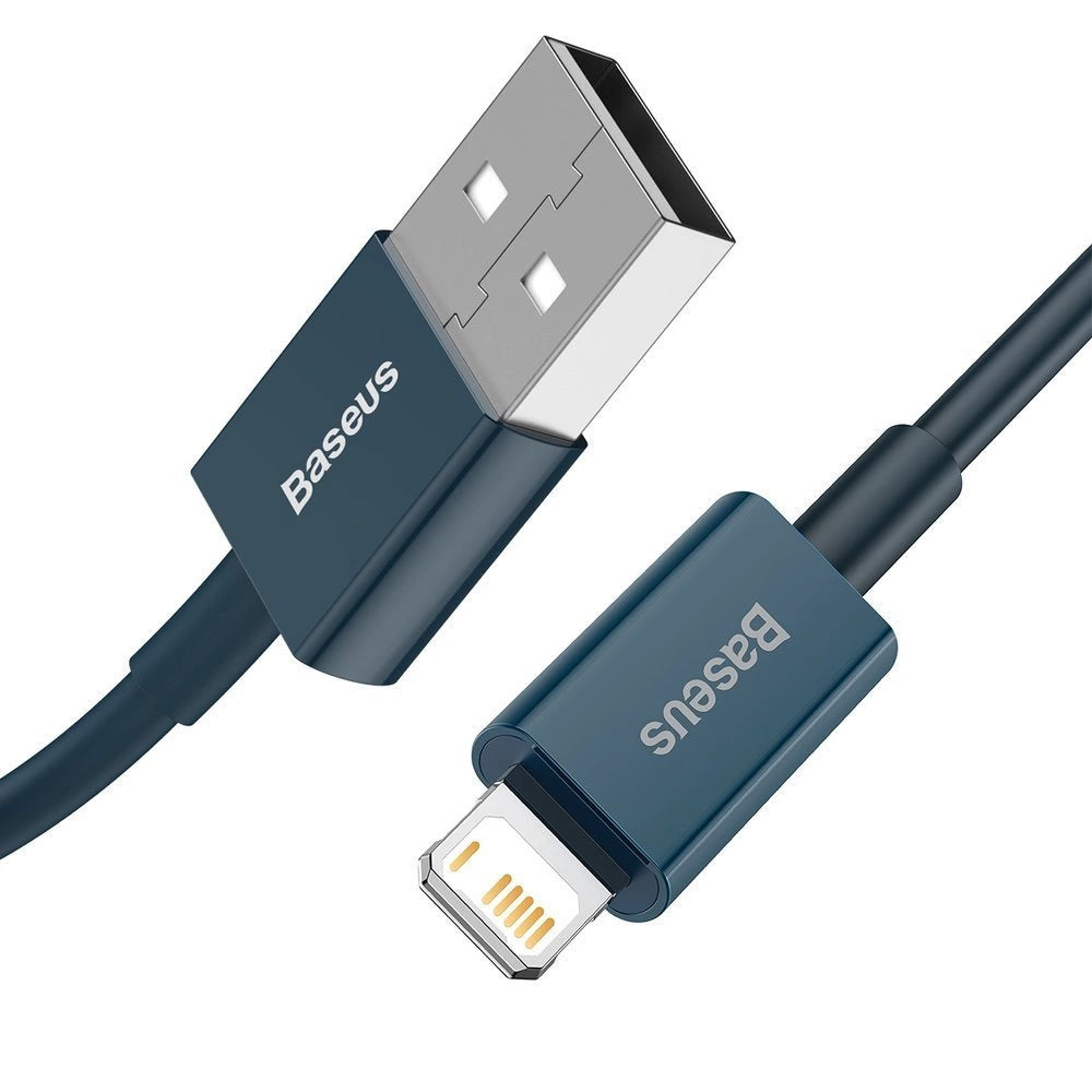 Data and Charging Cable USB-A - Lightning Baseus Superior Series, 20W, 1m, Blue CALYS-A03