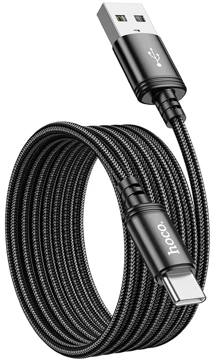 Data- en Oplaadkabel USB-A - USB-C HOCO X89, 18W, 2m, Zwart