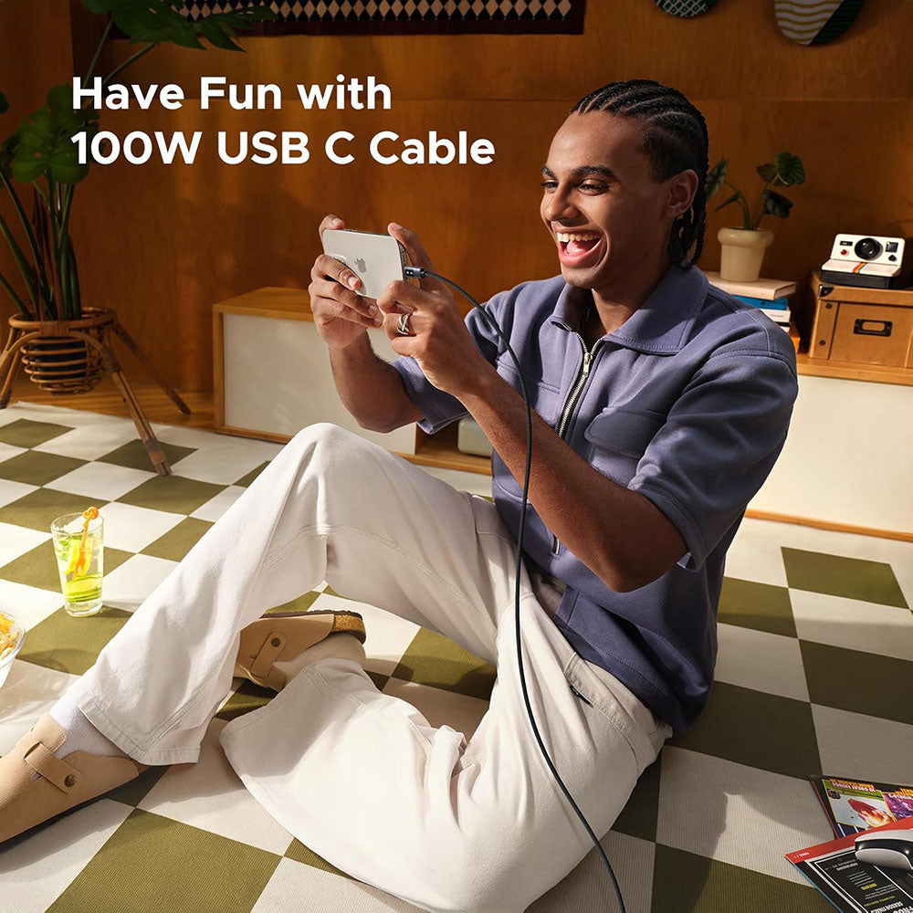 USB-C Data- en Oplaadkabel - USB-C UGREEN L509, 100W, 2m, Gri