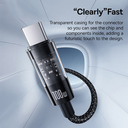 USB-C Data and Charging Cable - USB-C Baseus Gem, 100W, 2m, Black P10373000111-01