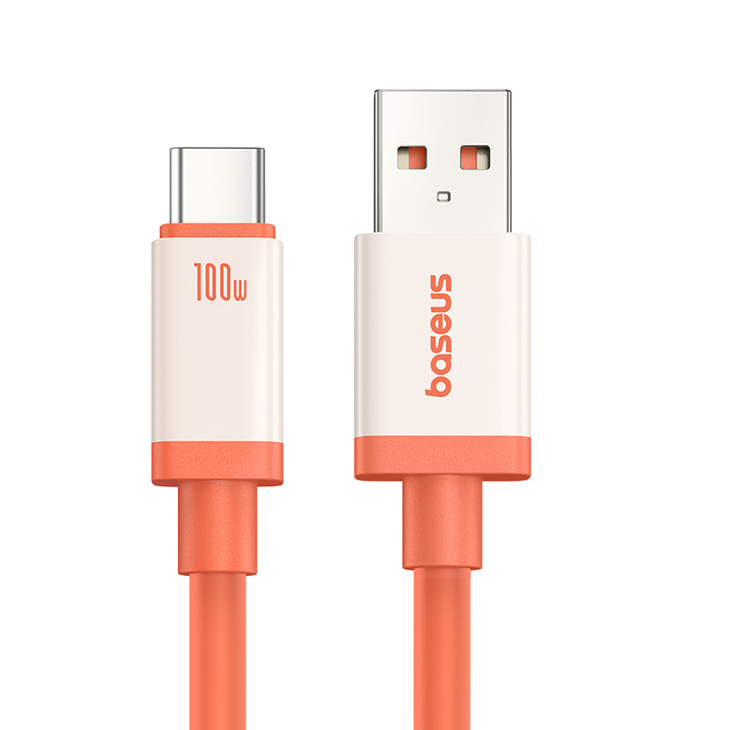 Data- en Oplaadkabel USB-A - USB-C Baseus Zero Degree Series, 100W, 2m, Rood