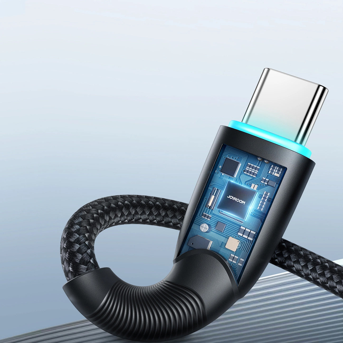 USB-A - USB-C Data- en Oplaadkabel Joyroom S-A32, 100W, 1m, Zwart