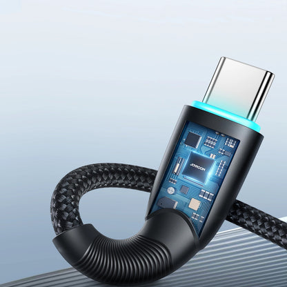 USB-A - USB-C Data- en Oplaadkabel Joyroom S-A32, 100W, 1m, Zwart