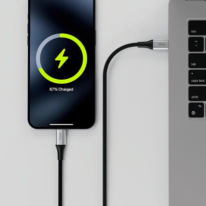 USB-C Data- en Oplaadkabel - USB-C Allity. AUC-01, 100W, 1m, Zwart