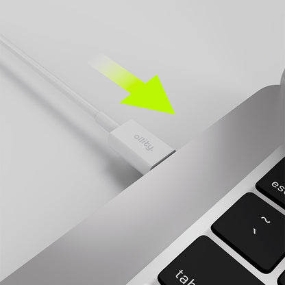 USB-C Data- en Oplaadkabel - USB-C Allity. AUC-03, 100W, 2m, Wit