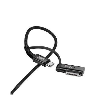 HOCO U142 Oplaadkabel, USB-C - USB-C / MagSafe 3, 240W, 1.8m, Zwart
