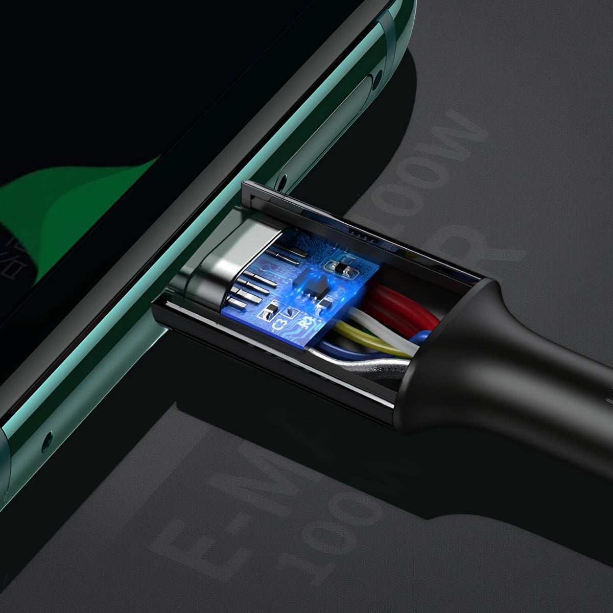 USB-C Data- en Oplaadkabel - USB-C UGREEN US300, 100W, 2m, Wit