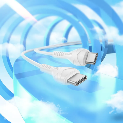USB-C Data en Oplaadkabel - USB-C HOCO X37, 60W, 1m, Wit