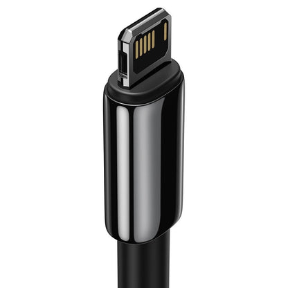 Data and Charging Cable USB-A - Lightning Baseus Tungsten Gold, 20W, 1m, Black CALWJ-01