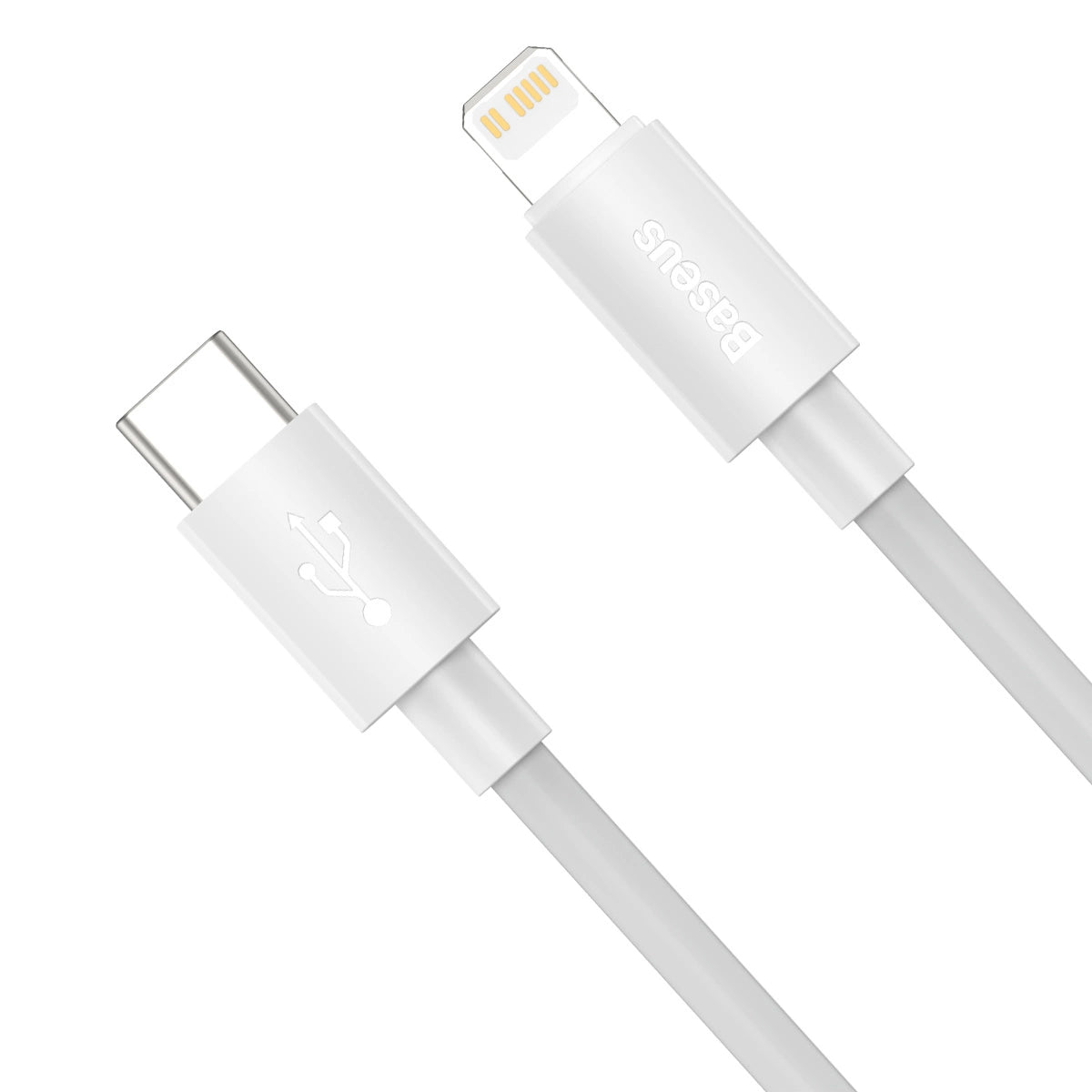 Baseus Simple Wisdom USB-C - Lightning Data and Charging Cable, 20W, 1.5m, Set of 2, White