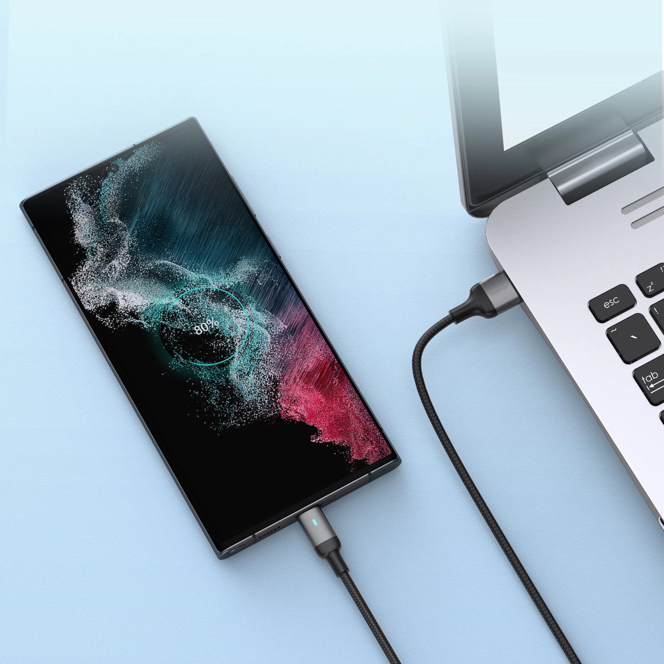 USB-A to USB-C Data and Charging Cable Joyroom A10, 18W, 1.2m, Black