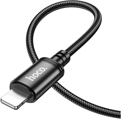 USB-C - Lightning Data- en Oplaadkabel HOCO X89, 27W, 2m, Zwart