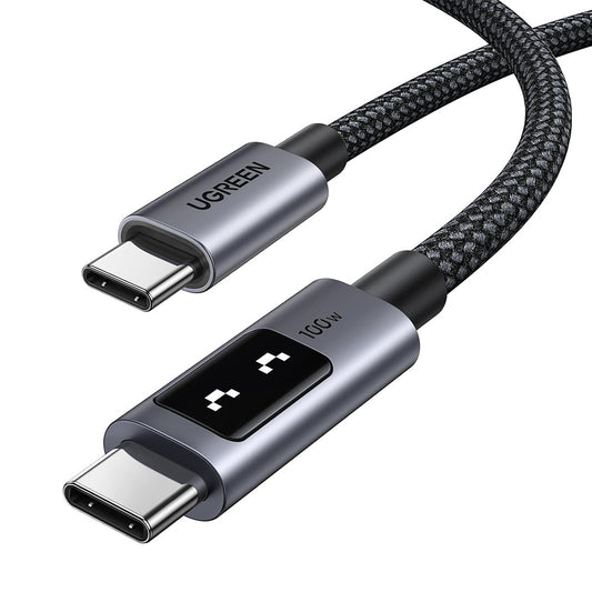 USB-C Data- en Oplaadkabel - USB-C UGREEN L509, 100W, 2m, Gri