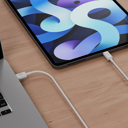 USB-C Data- en Oplaadkabel - USB-C Allity. AUC-03, 100W, 2m, Wit