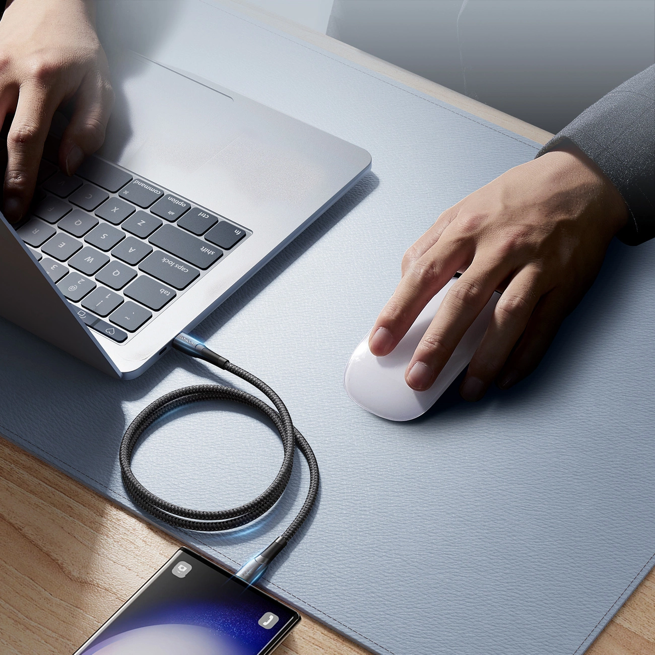 Data- en Oplaadkabel USB-A - USB-C Joyroom S-A32, 18W, 1m, Zwart