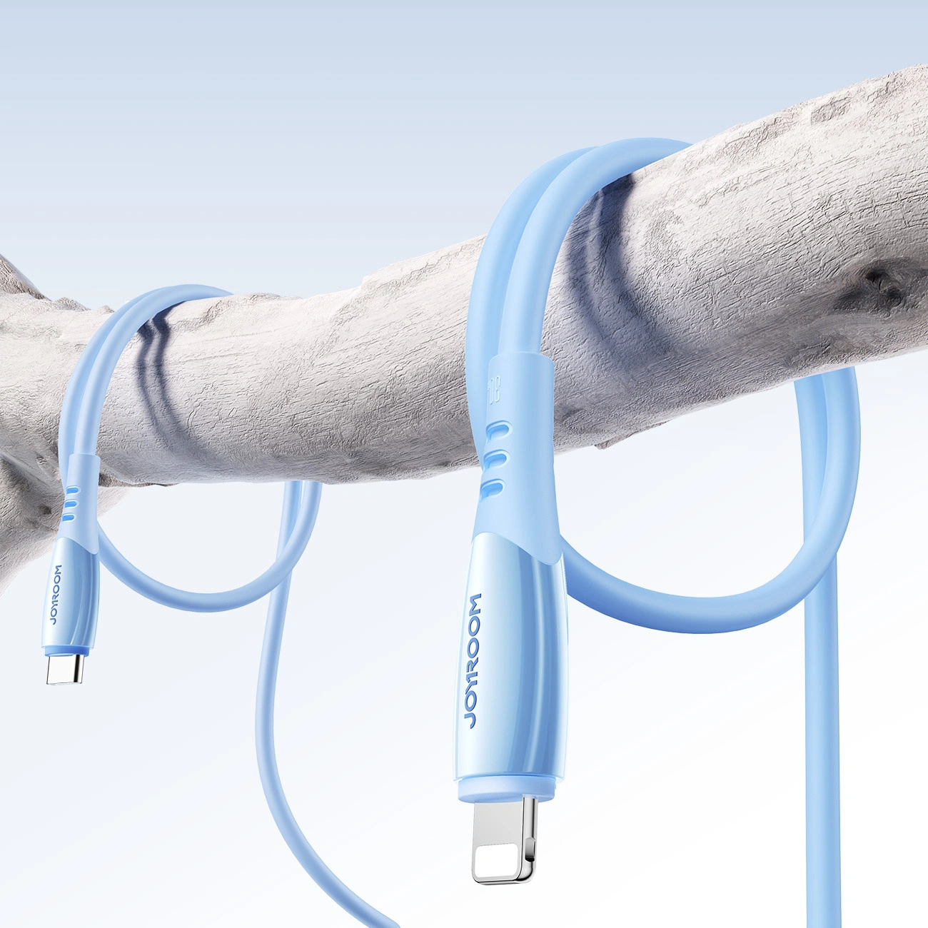 USB-C - Lightning Data- en Oplaadkabel Joyroom S-A59 Vibrant, 30W, 1.2m, Blauw