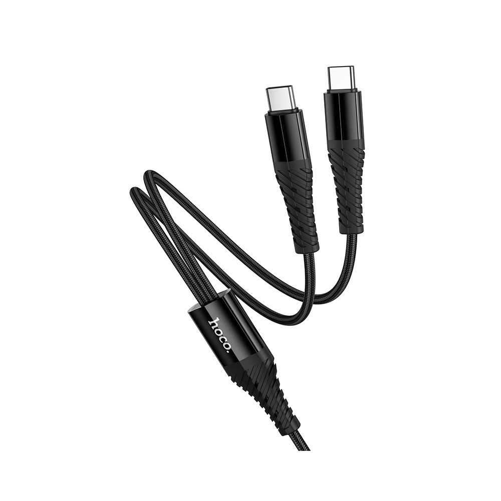 USB-C Oplaadkabel - 2 x USB-C HOCO X123, 10W, 1m, Zwart