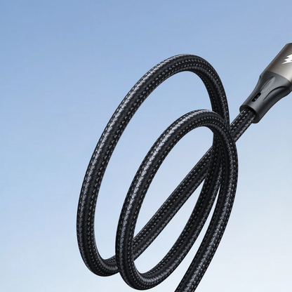 Data- en Oplaadkabel USB-A - USB-C Joyroom S-A25 Light-Speed, 100W, 1.2m, Zwart