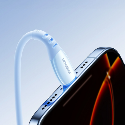 USB-C - Lightning Data- en Oplaadkabel Joyroom S-A59 Vibrant, 30W, 1.2m, Blauw