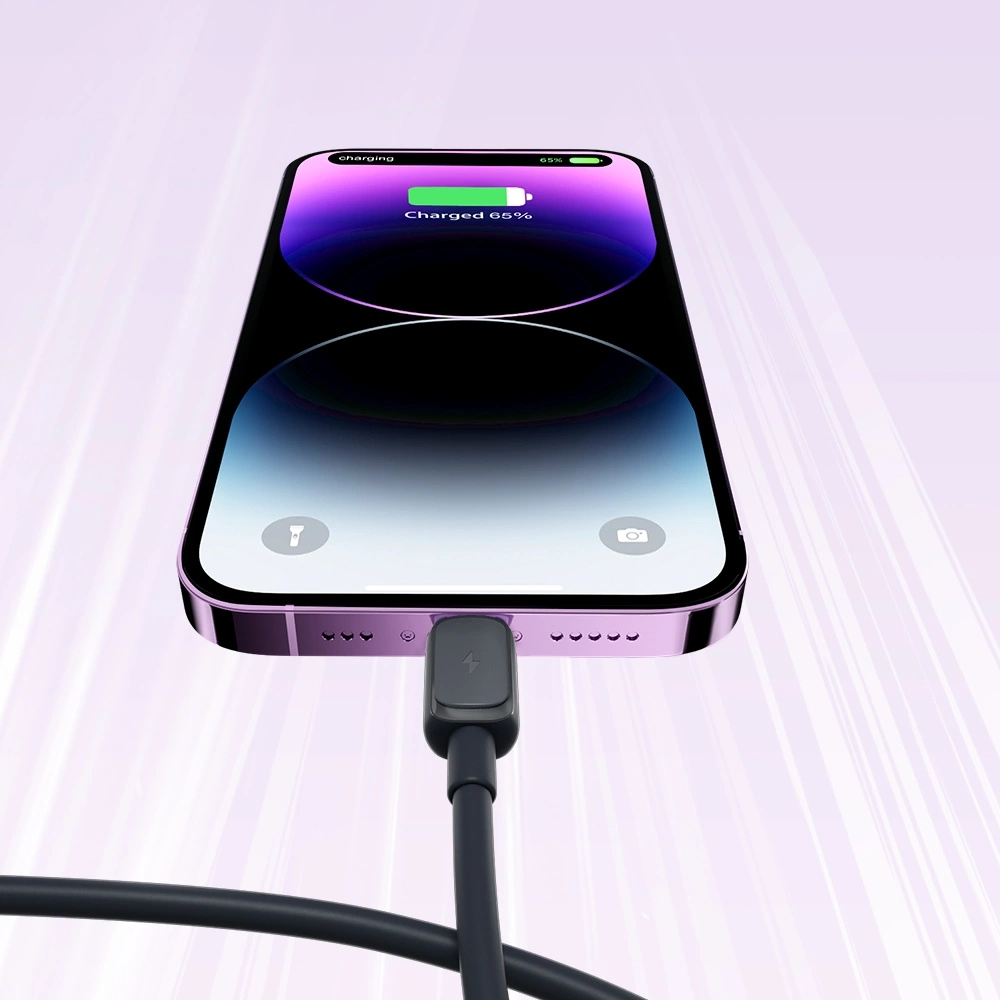 USB-A - Lightning Data- en Oplaadkabel Joyroom S-A14, 18W, 1,2m, Zwart