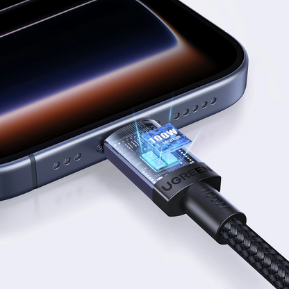USB-C Data- en Oplaadkabel - USB-C UGREEN, 100W, 1m, Zwart