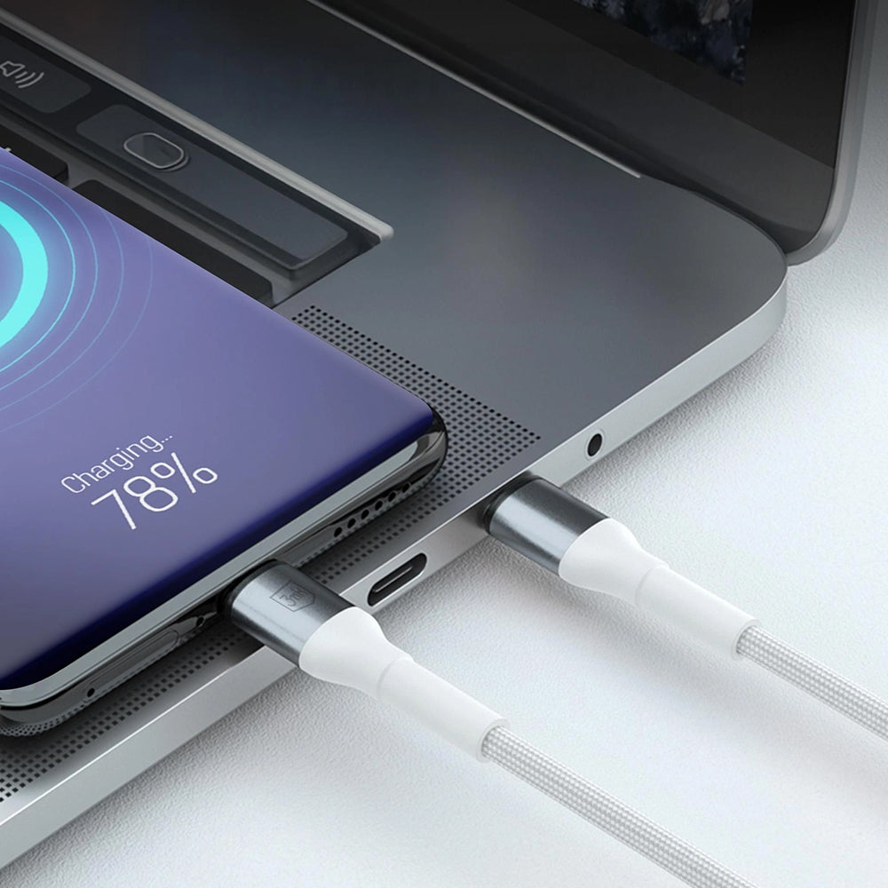 Data- en Oplaadkabel USB-A - Lightning 3MK Hyper N, 12W, 2m, Wit