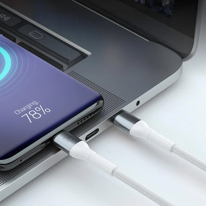 Data- en Oplaadkabel USB-A - Lightning 3MK Hyper N, 12W, 2m, Wit