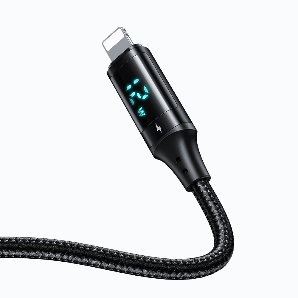 Data- en Oplaadkabel USB-A - Lightning McDodo CA-1060 Display, 12W, 1.2m, Zwart