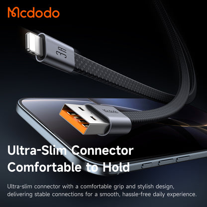 USB-A - Lightning Data- en Oplaadkabel McDodo CA-1160, 18W, 1m, Zwart