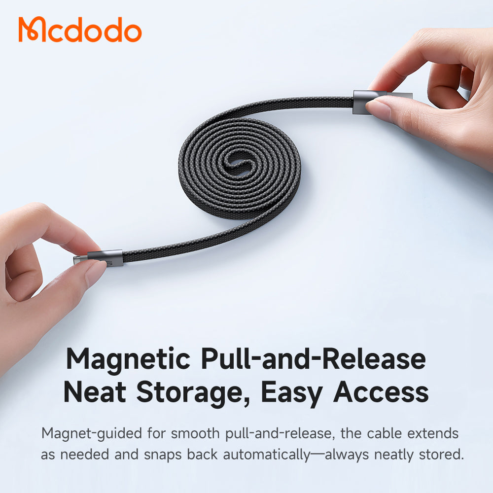 USB-A - Lightning Data- en Oplaadkabel McDodo CA-1160, 18W, 1m, Zwart