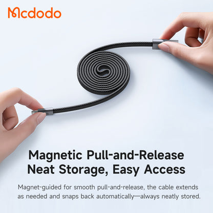 USB-A - Lightning Data- en Oplaadkabel McDodo CA-1160, 18W, 1m, Zwart