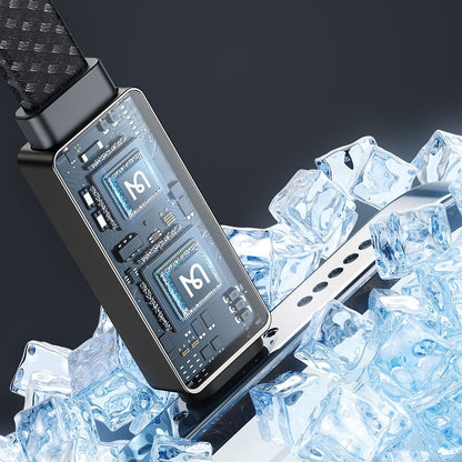 Data- en Oplaadkabel USB-A - Lightning McDodo CA-4970 Rythm Display, 18W, 1.2m, Zwart