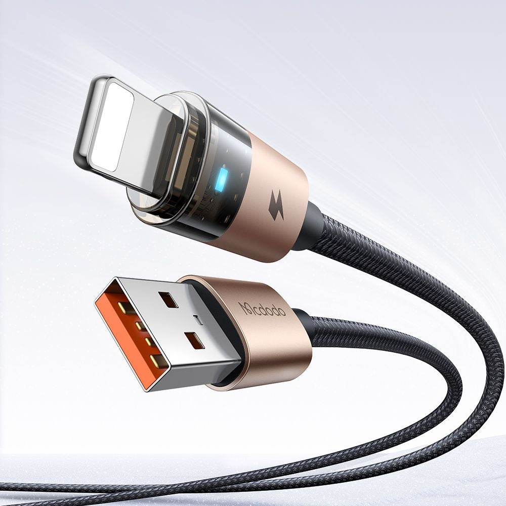 Data- en Oplaadkabel USB-A - Lightning McDodo CA-6911, 18W, 1.2m, Goud