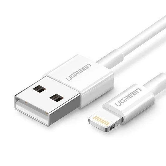 Data- en Oplaadkabel USB-A - Lightning UGREEN US155 (20728), 18W, 1m, Wit