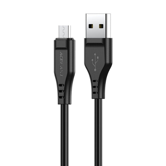 Data- en Oplaadkabel USB-A - microUSB Acefast C3-09, 18W, 1.2m, Zwart
