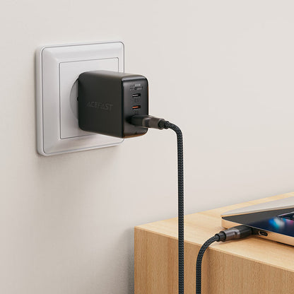 Data- en Oplaadkabel USB-A - USB-C Acefast C10-04, 18W, 1.2m, Zwart