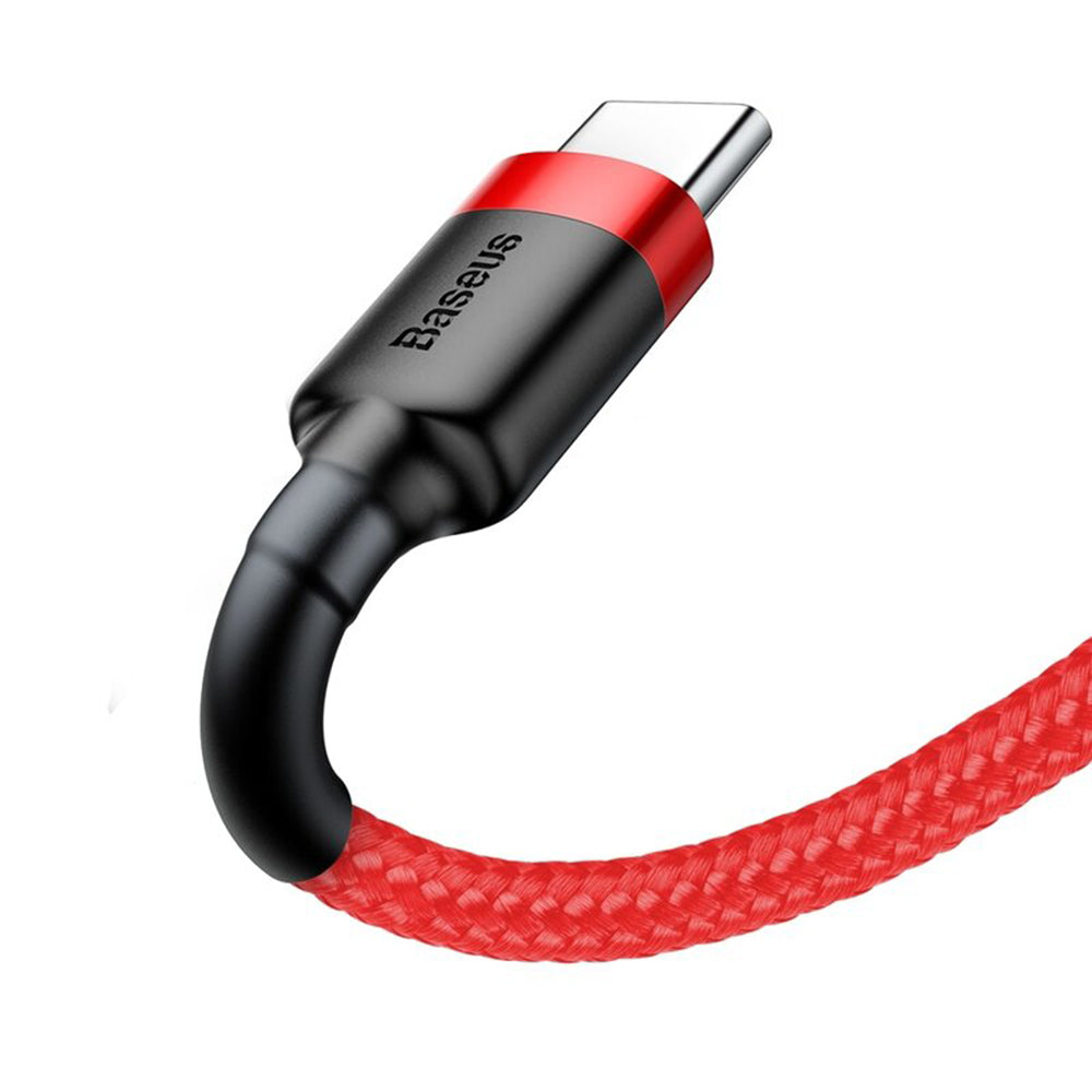 Data- en Oplaadkabel USB-A - USB-C Baseus Cafule, 18W, 3m, Rood CATKLF-U09