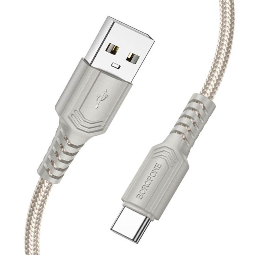 Data- en Oplaadkabel USB-A - USB-C Borofone BX116 Certain, 18W, 1m, Zwart