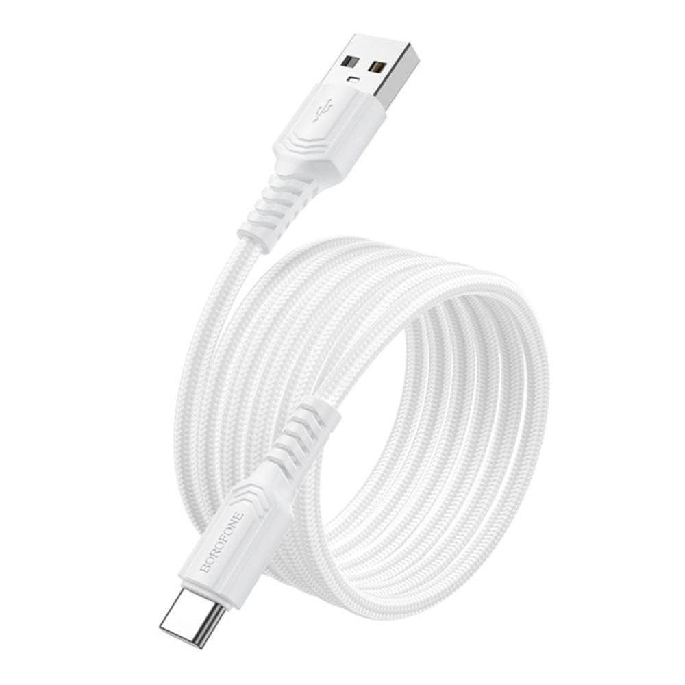 Data- en Oplaadkabel USB-A - USB-C Borofone BX116 Certain, 18W, 1m, Zwart