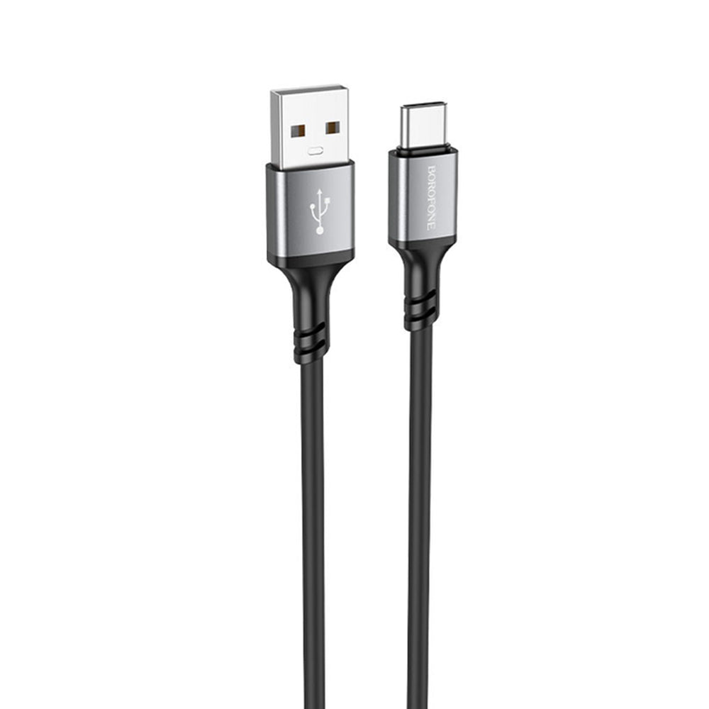 Data- en Oplaadkabel USB-A - USB-C Borofone BX83, 18W, 1m, Zwart