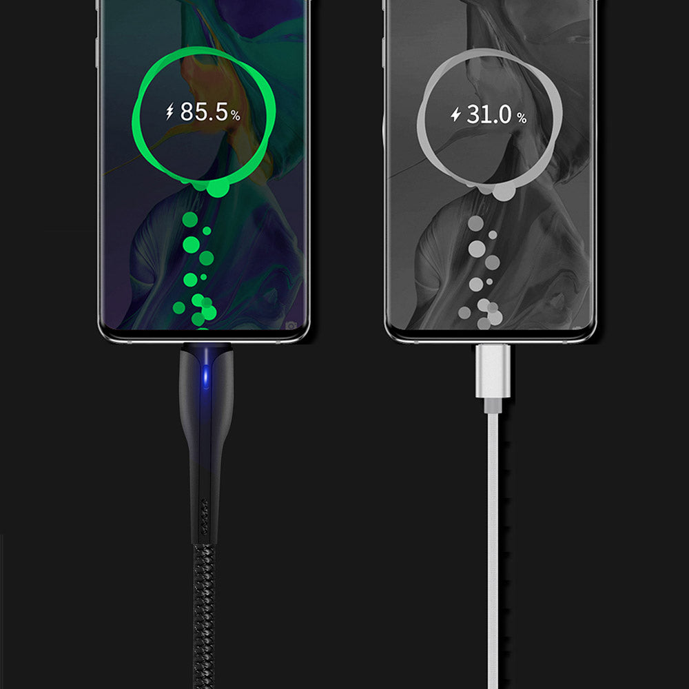 Data- en Oplaadkabel USB-A - USB-C ColorWay CW-CBUC034, 18W, 1m, Zwart