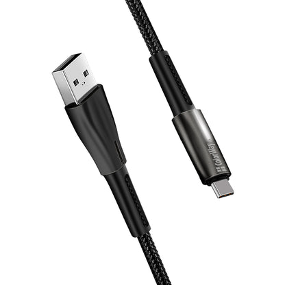 Data- en Oplaadkabel USB-A - USB-C ColorWay CW-CBUC035, 18W, 1m, Zwart