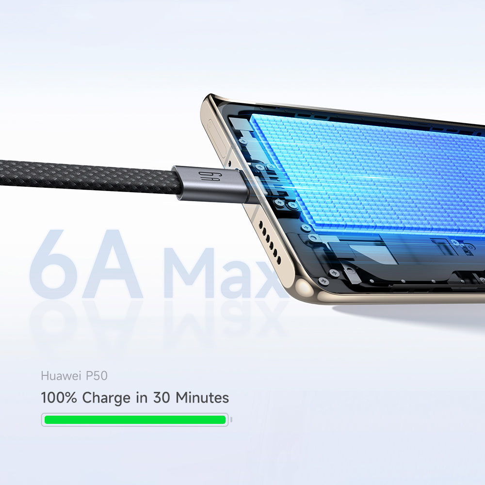 USB-A - USB-C Data- en Oplaadkabel McDodo CA-1200, 60W, 1m, Zwart