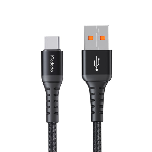 Data- en Oplaadkabel USB-A - USB-C McDodo CA-2271, 18W, 1m, Zwart