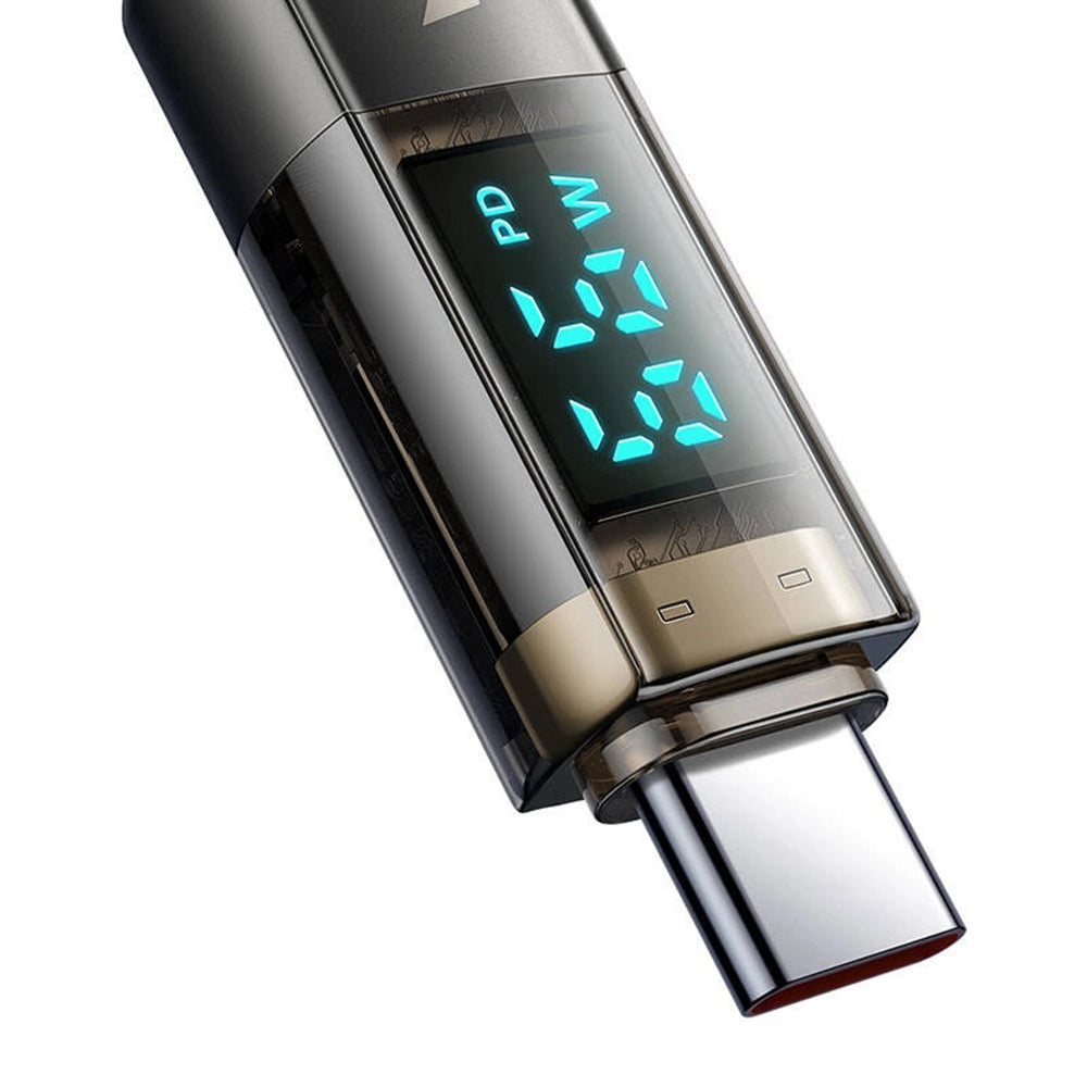 Data- en Oplaadkabel USB-A - USB-C McDodo CA-3630 Display Auto Power Off, 66W, 1.2m, Zwart